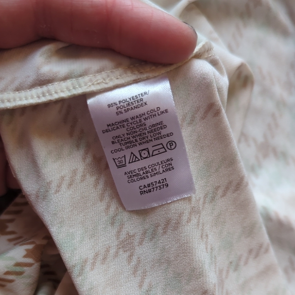 Ann Taylor Cream and Brown Checkered Blouse - Picture 5 of 5
